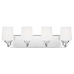 Windom Bathroom Vanity Light - Chrome / Etched White