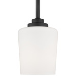 Windom Mini Pendant - Midnight Black / Etched White