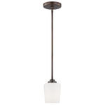 Windom Mini Pendant - Bronze / Etched White