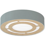 Cloie Ceiling Light Fixture - Birch / Linen Grey