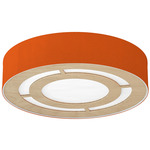 Cloie Ceiling Light Fixture - Birch / Silk Orange