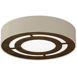Cloie Ceiling Light Fixture - Walnut / Linen Oatmeal