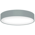 Pace Ceiling Light Fixture - Brushed Nickel / Linen Grey