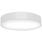 Pace Ceiling Light Fixture - Brushed Nickel / Silk White