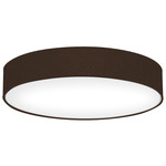 Pace Ceiling Light Fixture - Brushed Nickel / Taffeta Bronze