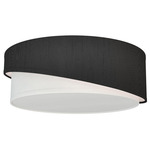 Half Twist Ceiling Light Fixture - Brushed Nickel / Silk Ebony