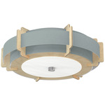 Truman Ceiling Light Fixture - Birch / Linen Grey