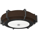 Truman Ceiling Light Fixture - Ebony / Taffeta Bronze