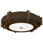 Truman Ceiling Light Fixture - Walnut / Silk Chocolate
