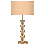 Clive Table Lamp - Brass / Silk Champagne