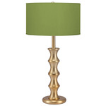 Clive Table Lamp - Brass / Silk Verde