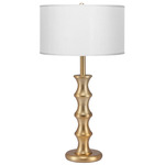 Clive Table Lamp - Brass / Silk White