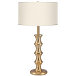 Clive Table Lamp - Brass / Taffeta Ecru