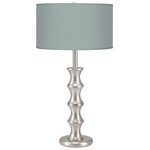 Clive Table Lamp - Nickel / Linen Grey