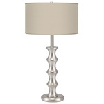 Clive Table Lamp - Nickel / Linen Oatmeal