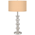 Clive Table Lamp - Nickel / Silk Champagne