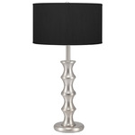 Clive Table Lamp - Nickel / Silk Ebony