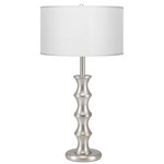 Clive Table Lamp - Nickel / Silk White