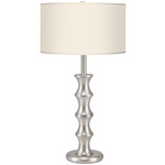 Clive Table Lamp - Nickel / Taffeta Ecru