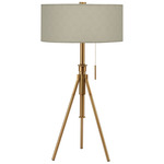 Abigail Adjustable Table Lamp - Brass / Taffeta Toast