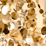 Argent Medium Chandelier - White / Gold Plated