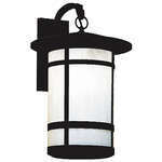 Berkeley Tall Hook Wall Sconce - Satin Black / Frosted