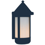 Berkeley Top Long Outdoor Wall Sconce - Satin Black / Frosted