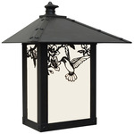 Evergreen Flush Outdoor Wall Sconce - Satin Black / Frosted