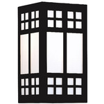 Glasgow Wall Sconce - Satin Black / Frosted