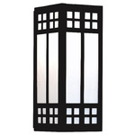 Glasgow Wall Sconce - Satin Black / Frosted