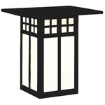 Glasgow Flush Outdoor Wall Sconce - Satin Black / Frosted
