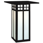 Glasgow Long Flush Outdoor Wall Sconce - Satin Black / Frosted