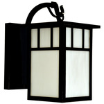 Huntington Hook Outdoor Wall Sconce  - Satin Black / Frosted