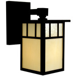 Huntington Bar Outdoor Wall Sconce - Satin Black / Cream