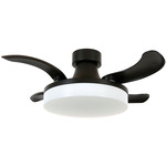 Fanaway Orbit Ceiling Fan with Light - Matte Black / White