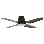 Lucci Air Aria Close to Ceiling Fan with Light - Black / Black