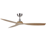 Lucci Air Moto Ceiling Fan - Brushed Nickel / Teak