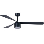 Lucci Air Peregrine Ceiling Fan with Light - Black / Black