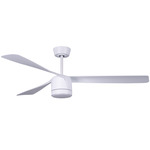 Lucci Air Peregrine Ceiling Fan with Light - White / White