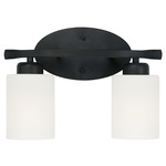 Dixon Bathroom Vanity Light - Matte Black / Soft White