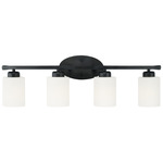 Dixon Bathroom Vanity Light - Matte Black / Soft White
