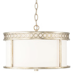 Isabella Convertible Pendant - Winter Gold / White Fabric