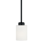 Dixon Pendant - Matte Black / Soft White