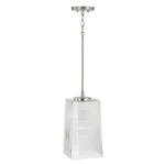 Lexi Pendant - Brushed Nickel / Clear