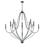 Bentley Chandelier - Black Iron