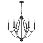 Bentley Chandelier - Black Iron