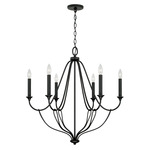 Bentley Chandelier - Black Iron