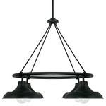 Jones Chandelier - Matte Black / Matte Black