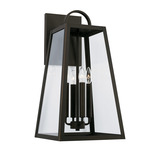 Leighton Outdoor Wall Sconce - Oiled Bronze / Clear