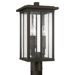 Barrett Outdoor Post Light - Oiled Bronze / Antique Glass